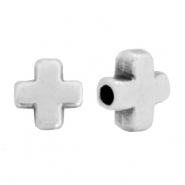 Perlen Metall DQ Cross Antik silber (Nickelfrei)