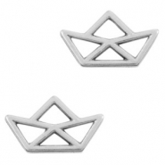 Anh&auml;nger Metall DQ Zwischenst&uuml;ck Boot Antiek zilver (nikkelvrij)