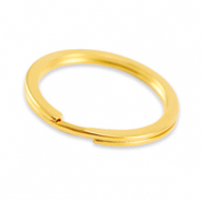 Zubeh&ouml;r Metall DQ Schl&uuml;ssel Anh&auml;nger Ring 25mm Gold (Nickelfrei)