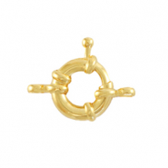 Zubeh&ouml;r Metall DQ Rettungsring Verschluss 11mm mit &Ouml;sen Gold (Nickelfrei)