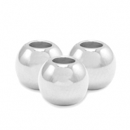 Perlen Metall DQ 6mm Antik silber (Nickelfrei)