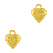 Anhänger Metall DQ Heart Gold (Nickelfrei)