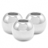 Perle Metall DQ 4mm Antik silber (Nickelfrei)