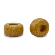 Perlen Griechische Keramik DQ 7mm Mustard brown
