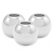 Perle Metall DQ 4mm Antik silber (Nickelfrei)