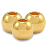 Perle Metall DQ 3mm Gold (Nickelfrei)