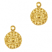 Anh&auml;nger Metall DQ flower Gold (Nickelfrei)