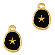 Anh&auml;nger Metall DQ Starfish Gold-black (Nickelfrei)