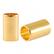 Perlen Metall DQ Tube &Oslash;5mm Gold (Nickelfrei)