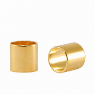 Perlen Metall DQ Tube &Oslash;5mm Gold (Nickelfrei)