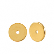 Perlen Metall DQ Disc Rondellen 6mm Gold (Nickelfrei)