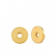 Perlen Metall DQ Disc Rondellen 5mm Gold (Nickelfrei)