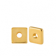 Perlen Metall DQ Disc Square 5mm Gold (Nickelfrei)