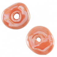 Perlen Griechische Keramik DQ Donut Blush orange