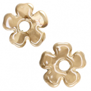 Perlen Griechische Keramik DQ Flower Greige