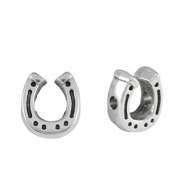 Perle Metall DQ Hufeisen Antik silber (Nickelfrei)