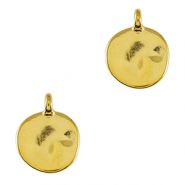 Anh&auml;nger Metall DQ irregular 12mm Gold (Nickelfrei)