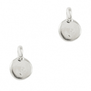 Anh&auml;nger Metall DQ irregular Antik silber (Nickelfrei)