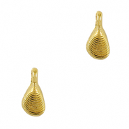 Anh&auml;nger Metall DQ Shell Gold (Nickelfrei)
