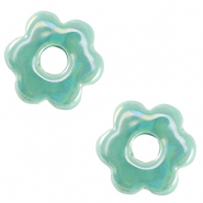 Perlen Griechische Keramik DQ Flower Turquoise
