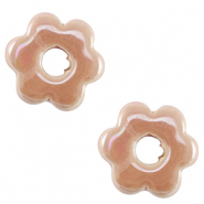 Perlen Griechische Keramik DQ Flower Blush pink