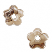 Perlen Griechische Keramik DQ Flower Greige