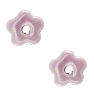 Perlen Griechische Keramik DQ Flower Lavender purple