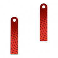 Statement-Anh&auml;nger Bar Wave Metallic red