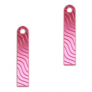 Statement-Anh&auml;nger Bar Wave Metallic magenta purple