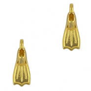 Anh&auml;nger Metall DQ Flipper Gold (Nickelfrei)