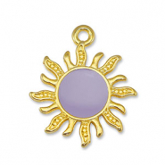 Anh&auml;nger Metall DQ Sun Lilac-Gold (Nickelfrei)