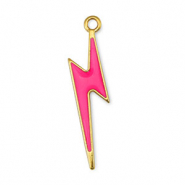 Anh&auml;nger Metall DQ Thunder Fuchsia-Gold (Nickelfrei)