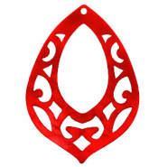 Anh&auml;nger aus Resin Barock Tropfen Chilli red