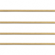 Zubeh&ouml;r aus Stainless Steel - Rostfreiem Stahl Gliederkette Snake Gold