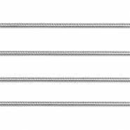 Zubeh&ouml;r aus Stainless Steel - Rostfreiem Stahl Gliederkette Snake Silver