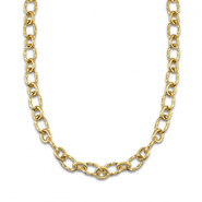 Stainless Steel - Rostfrei Stahl Gliederkette Twisted Gold