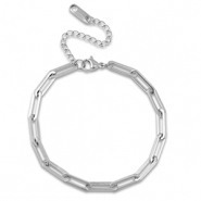 Stainless Steel - Rostfrei Stahl Gliederarmband Silver