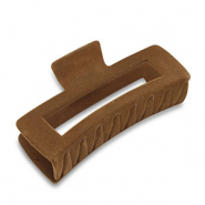 Haarschmuck Haarklemme Samt-Optik Dark brown