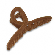 Haarschmuck Haarklemme Samt-Optik Brown
