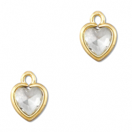 Anh&auml;nger aus Kristallglas Heart Transparent-gold