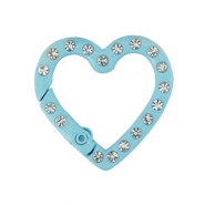 Farbiges Zubeh&ouml;r F&uuml;r Schl&uuml;ssel Anh&auml;nger Heart Light blue