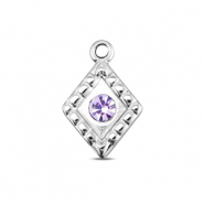 BY31&reg; Anh&auml;nger aus Stainless Steel - Rostfreiem Stahl Rhombus Silver-light lilac