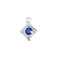 BY31&reg; Anh&auml;nger aus Stainless Steel - Rostfreiem Stahl Rhombus Silver-sapphire blue
