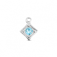 BY31&reg; Anh&auml;nger aus Stainless Steel - Rostfreiem Stahl Rhombus Silver-aqua