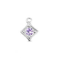 BY31&reg; Anh&auml;nger aus Stainless Steel - Rostfreiem Stahl Rhombus Silver-light lilac