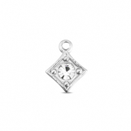 BY31&reg; Anh&auml;nger aus Stainless Steel - Rostfreiem Stahl Rhombus Silver-crystal