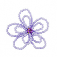 Anh&auml;nger aus Stainless Steel - Rostfreiem Stahl Flower Lavender purple