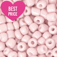 Rocailles Perlen Glas 6/0 (4mm) Dusty pink