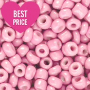 Rocailles Perlen Glas 6/0 (4mm) Pretty pink