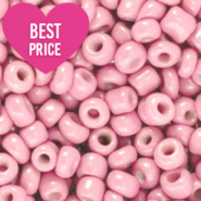 Rocailles Perlen Glas 6/0 (4mm) Posy pink